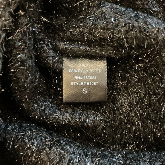 Tuckernuck Black Tinsel Shimmer Midi Pencil Skirt Small NWT Holiday Party Glam - Picture 6 of 8